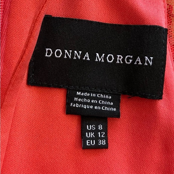 Donna Morgan Women’s Pink Sequin Maggie Halter Midi Dress Sleeveless New size 8 - Picture 4 of 16